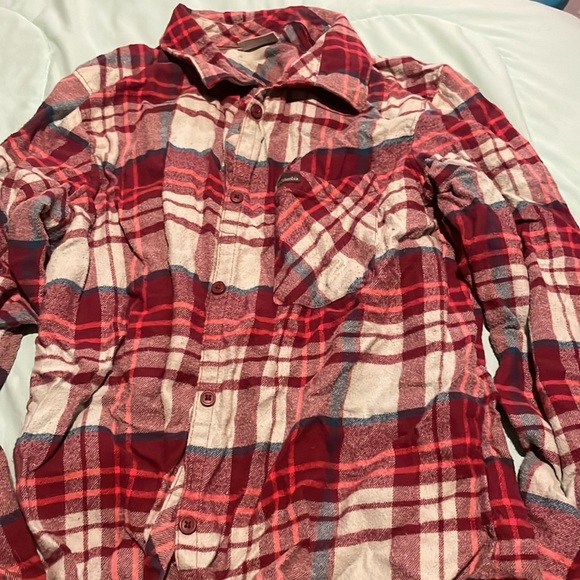 Columbia plaid button up shirt, size lg - Picture 5 of 5